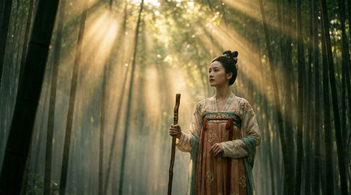 国产自拍视频：古风微电影《竹林深处》